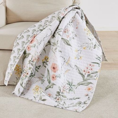 Viviana Floral Quilted Throw - Levtex Home