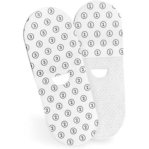 Upgraded Adhesive Patch Refill Pack Compatible with stoiQ and VAVA Smart Baby Thermometers - 12 Non Woven Sticker Bands |%15 More Adhesion and%70 Longer Attachment Compared to OEM Patches.