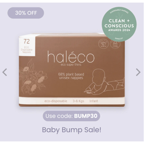 Biodegradable COTTON Infant Baby Nappies 3-6kg | SINGLE BOX - Gentle on Skin, Eco‑Friendly