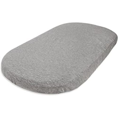 Burts Bees Baby Bassinet Sheet, Infant Fitted BEESNUG Cover, 100% Organic Cotton, Soft Unisex Newborn Essentials for all Standard Oval or Rectangle Bassinet Bed Pads or Mattresses - 15 x 33 Inches