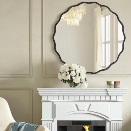 JXY HOME Round Metal Frame Wall Mirror & Reviews | Wayfair