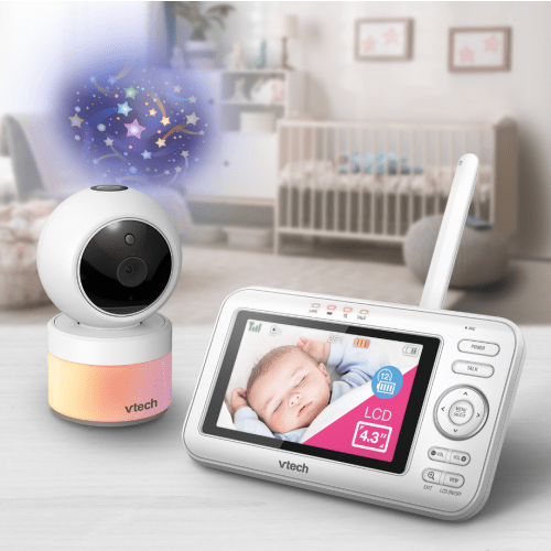 Vtech Bm4700n Pan & Tilt Full Colour Video Baby Monitor - Single Camera White