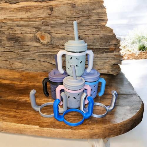 Sippy Cup HANDLE For Elk and Friends Kids & Toddler Cups | The Original Glass Mason jars 8 oz, Sets of 2, FREE Shipping, Handle Only, Gift