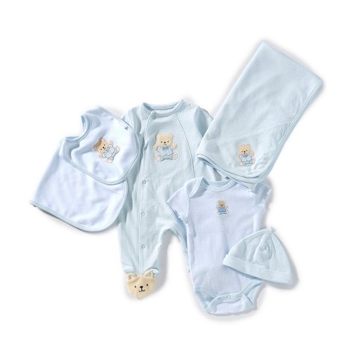 Little Me Baby Boys Cute Bear 5-Piece Gift Box Set