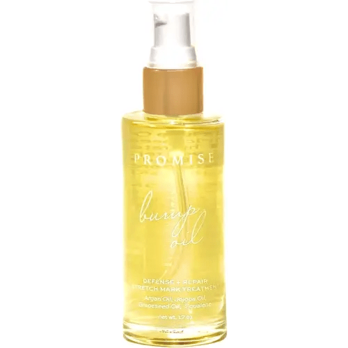 Promise Stretch Mark Prevention Bump Oil, Defense + Repair, Clean Pregnancy Skincare, Non-Toxic, Pregnancy Belly Oil, Vegan, Fast Drying