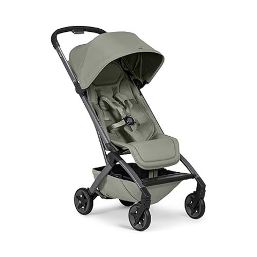 Joolz Aer2 Lightweight Travel Stroller for Baby & Toddler – Ultra-Compact One-Hand Foldable Stroller, Reclining Seat, UPF 50+ Canopy, Adjustable Leg Rest, Carry-On & Airplane Approved (Sage Green)