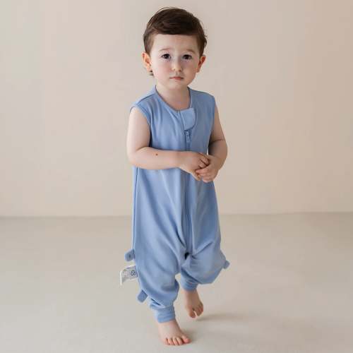 Sleeveless Sleep Sack Walker 0.5 TOG - Organic Cotton - Quiet Sky