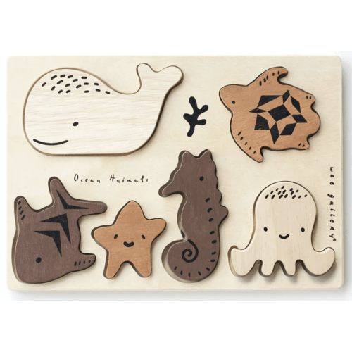 Ocean Animals Wooden Tray Puzzle