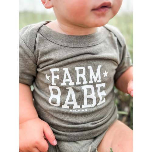 Farm Babe Baby Onesie - Brown Onesie - American Farm Company