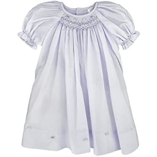 Petit Ami Baby Girls' Daydress with Embroidered Hem