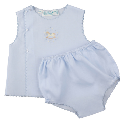 Baby Boys Blue and White Diaper Set | Newborn Diaper Set | Feltman Brothers