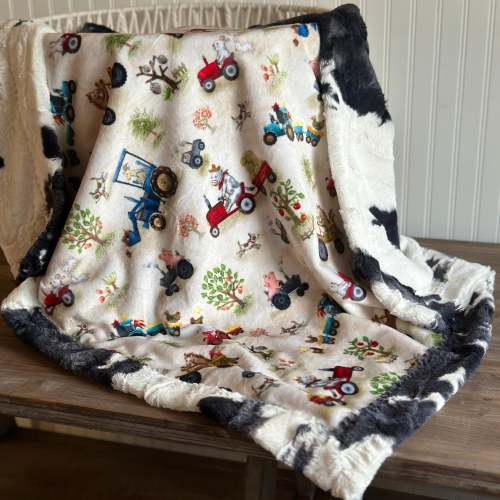Funny Farm Minky Blanket
