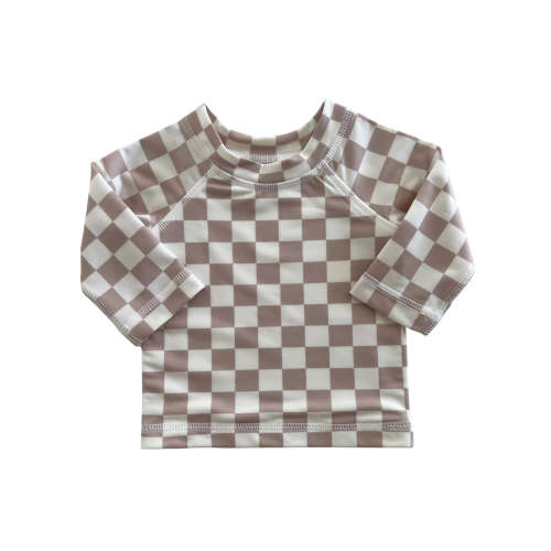 Tiramisu Checkerboard / Maui Rashguard / UPF 50+
