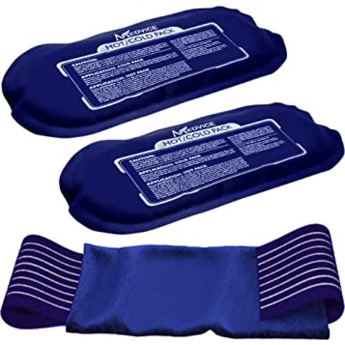 Reusable Hot and Cold Ice Packs for Injuries (3-Piece Set), Joint Pain, Muscle Soreness and Body Inflammation - Reusable Gel Wraps - Adjustable & Flexible for Knees, Back, Shoulders, Arms and Legs