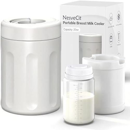 Portable Breast Milk Cooler, 24H Chill Medical-Grade, 10oz, Beige