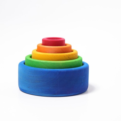 Grimm's Stacking Bowls - Blue
