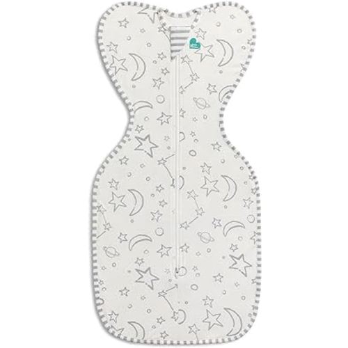 Love to Dream Swaddle UP, Silky-Lux 1.0 TOG, Super Soft and Luxurious 100% Viscose from Bamboo, Allow Baby to Sleep in Their Preferred Arms Up Position, Snug Fit Calms Startle Reflex, Cream, 8-13lbs