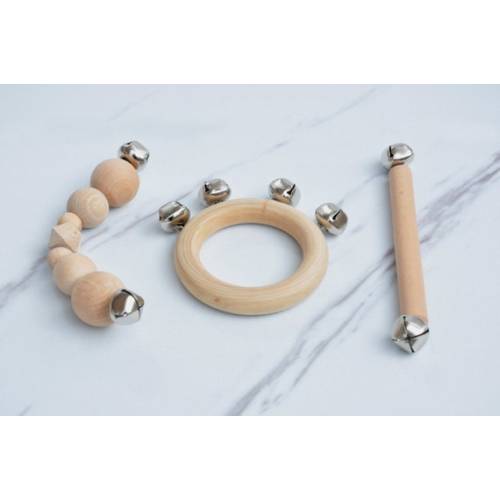 Montessori Bell Rattle Montessori Toys Baby Rattle Toy - Etsy