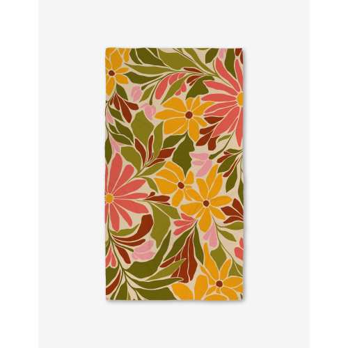 Blooming Tan Luxe Bath Towel | Geometry – GEOMETRY