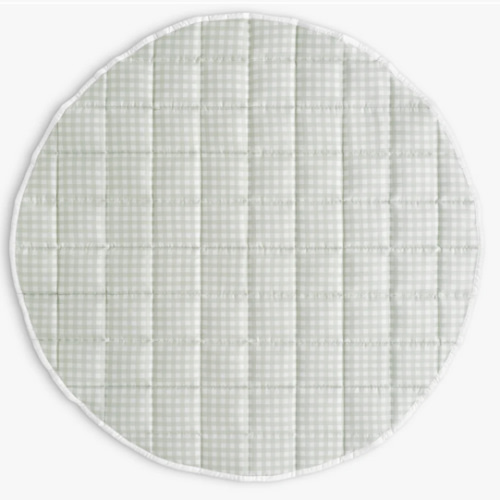 Picnic Gingham Play Mat - Green | Gooselings