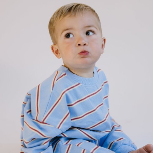 Striped Long Sleeve Romper