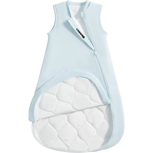 2.5 Tog Baby Sleep Sack 3-6 Months, Supersoft Quilted Cotton Thermostatic Toddler Sleeping Sack for Babies Infant, 2-Way Zipper Warm Comfy Baby Wearable Blanket