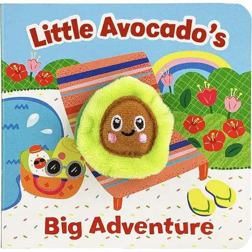 Little Avocado's Big Adventure Finger Puppet Board Book, Ages 1-4