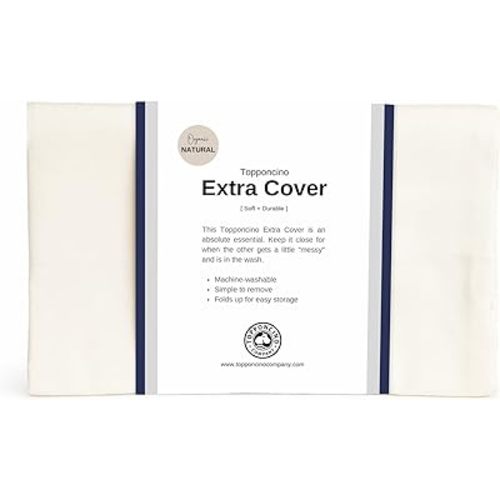 Organic Topponcino Extra Cover | The Insert Sold Separately | Fits All Topponcinos from The 100% Organic Cotton | Machine Washable (Natural)