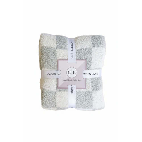 CuddleLane™ Luxe Blankets | Sage Check