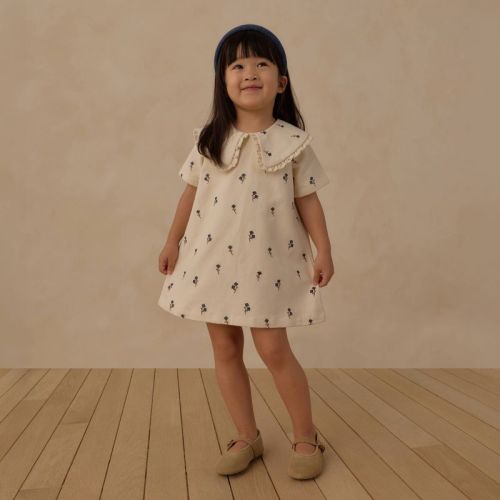 Toddler Girls' Juniper Shore Floral Embroidered Dress - Ivory 18M