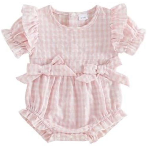 Twopumpkin 0-18 Months Baby Girls Bubble Romper Cute Outfit