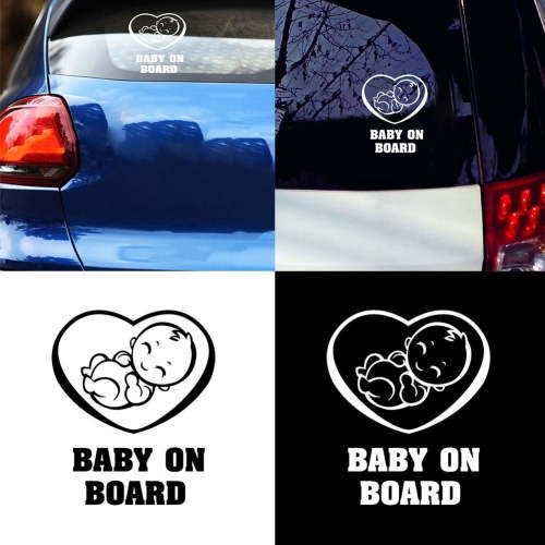 Walbest Car Auto Vehicle Baby On Board Safety Vinyl Sign Decal Sticker Decor