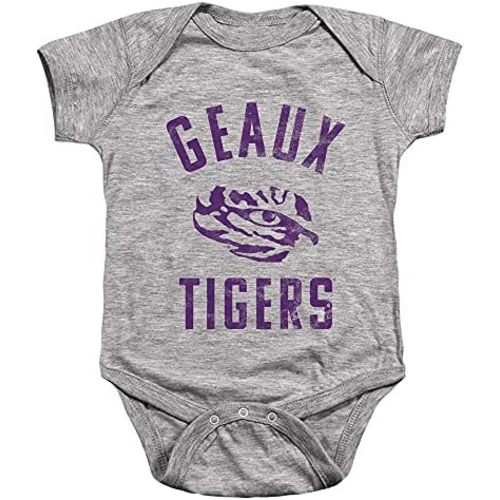 Louisiana State University LSU Official One Color Tigers Logo Unisex Infant Snap Suit for Baby