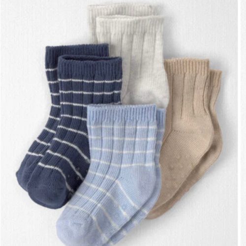 Baby 4-Pack Ankle Socks in Stripes Made with Organic Cotton - Little Planet | Carter's