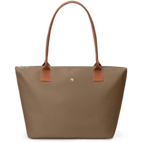 KALIDI Tote Bag for Women Nylon Top-Handle Purse,Shoulder Hobo handBag with Zipper Leisure Foldable Weekend
