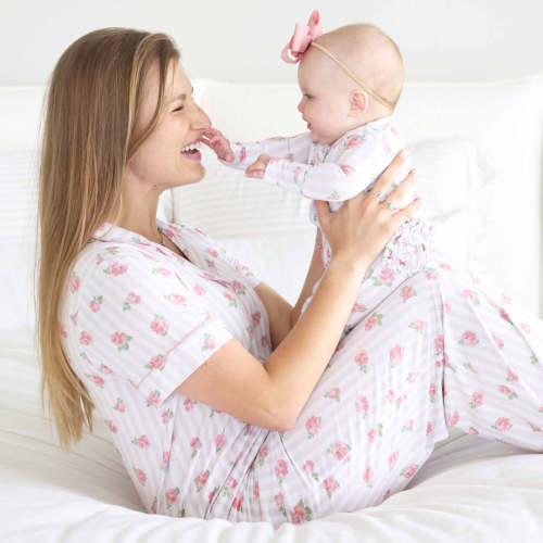 Women's Two Piece Flare Lounge Set | Rosy & Cozy