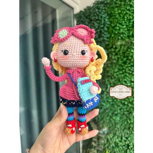 Luna-Lovegood Inspired Crochet Doll | Quibbler Edition | Fanmade Wizard Crochet Plush | Magical Handmade Amigurumi Gift