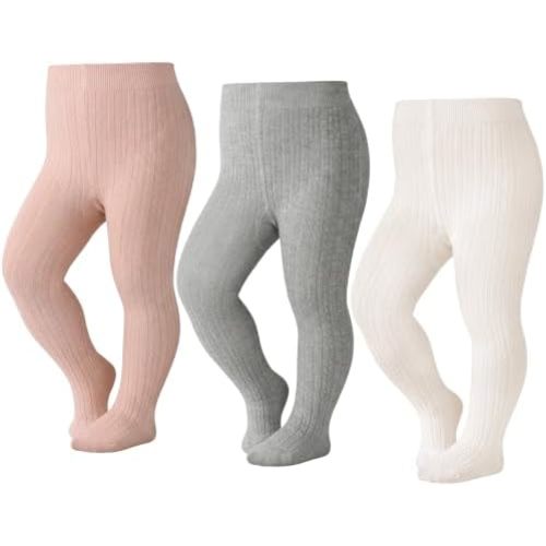 HONGTEYA Baby Girls Tights Leggings Toddler Stockings Soft Cotton Pantyhose
