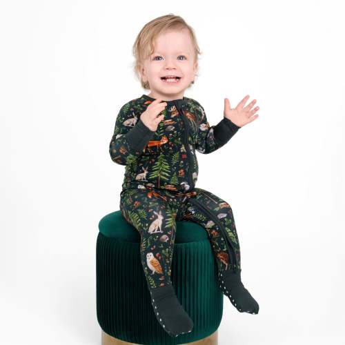 Jammie Session Wood You Be My Friend Romper - Newborn