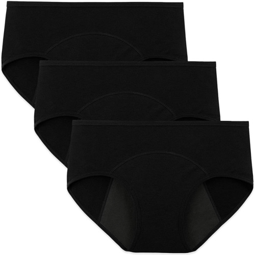 Women's Postpartum Teens Menstrual Panties 3-Pack (XL)