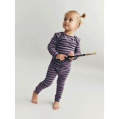 Baby merino wool leggings in Purple stripes - $27.99 - Dilling