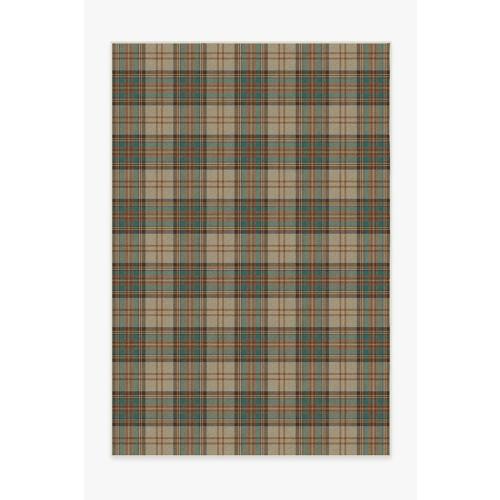 Dress Stewart Tartan Khaki Rug | Ruggable