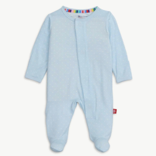 PIN DOT BLUE FOOTIE – c.a.n.o.p.y