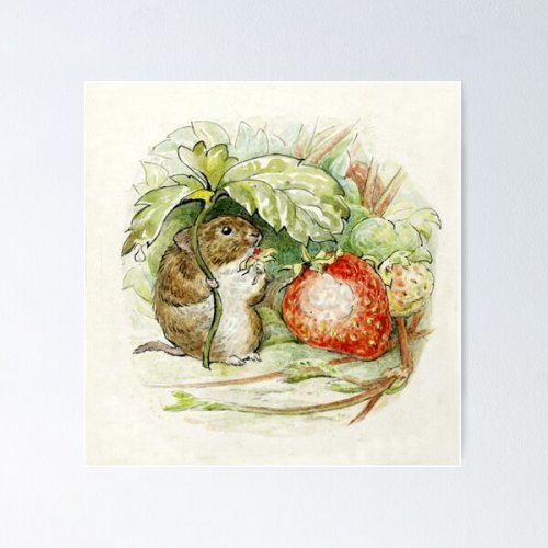 Beatrix Potter - Timmy Willie Mouse Poster