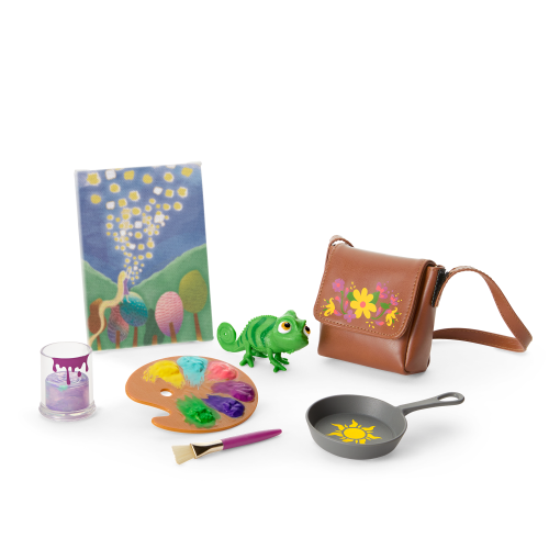 American Girl® Disney Princess Rapunzel Painting Accessories & Pascal for 18-inch Dolls
