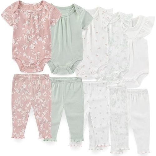 Unisex Baby Boy Girl Pants Sets 10 pack Cotton Casual New born Clothes Comfort Infant Outfit