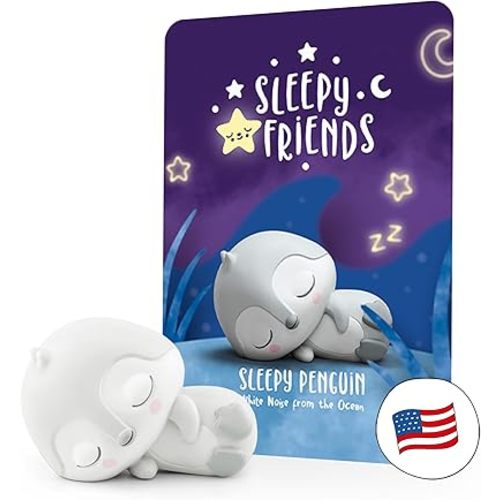 Tonies Sleepy Friends: White Noise from The Ocean Audio Toy Figurine Featuring Sleepy Penguin