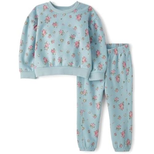 The Children's Place baby-girls And Toddler Long Sleeve Active Shirt and Pant, 2 Piece Outfit