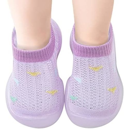 Cute Shoes Girls Infant Boys Girls Socks Shoes Toddler Breathable Mesh The Floor Socks Non Slip Prewalker Shoes