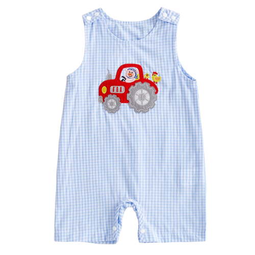 Karoyedx Summer Baby Boy Clothes Infant Baby Boy Short Sleeve Romper Jumpsuit Pants Knit Outfit Summer One Piece Clothes Blue Size,12-18 Months